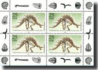 DINOSAUR (Kentrurosaurus) - Miniature Sheet issued in 1990