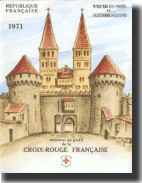 France - Booklet Red Cross 1971 with special red cancellation